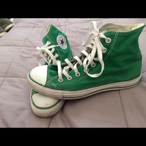 Green Hi Top Chuck Taylors